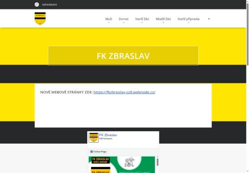 Zobrazit webové stránky FK Sokol Zbraslav