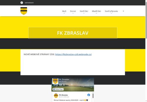 Zobrazit webové stránky FK Sokol Zbraslav
