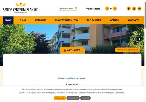 Zobrazit webové stránky SENIOR centrum Blansko