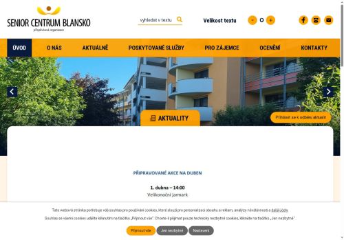 Zobrazit webové stránky SENIOR centrum Blansko