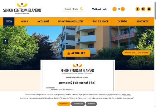 Zobrazit webové stránky SENIOR centrum Blansko