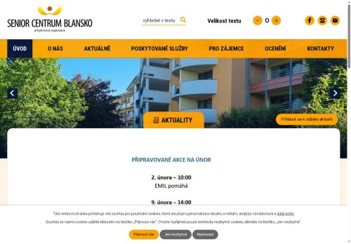 SENIOR centrum Blansko, příspěvková organizace nabízí práci na pozici Pracovník v sociálních službách pro přímou obslužnou péči (m/ž) v obci Blansko