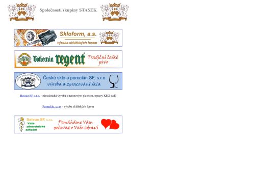 Webové stránky Bohemia Regent spol. s r.o., Třeboň