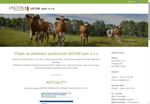 JACOM, spol. s r.o. nabízí práci na pozici řidič/ka C - rozvoz masa v obci Holešov