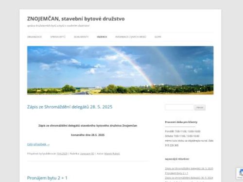 Znojemčan, stavební bytové družstvo