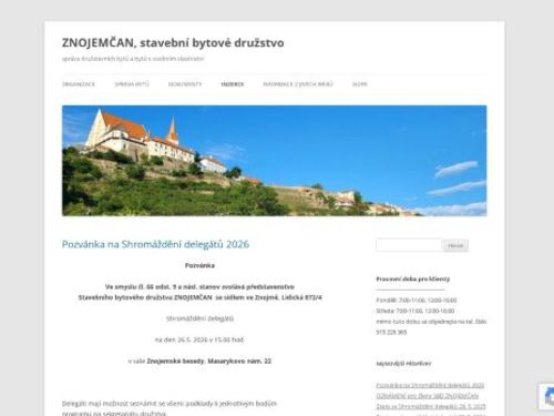 Znojemčan, stavební bytové družstvo