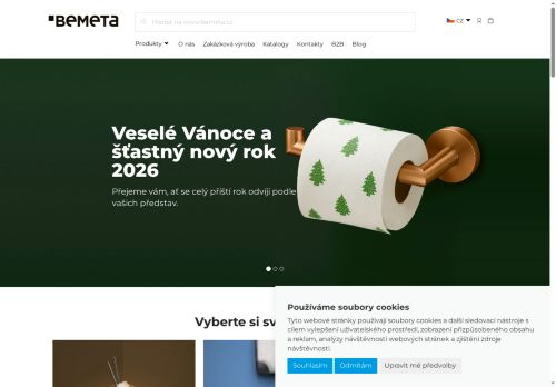 Webové stránky BEMETA DESIGN s.r.o., Žatčany
