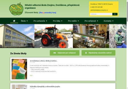 Zobrazit webové stránky Střední odborná škola Znojmo, Dvořákova