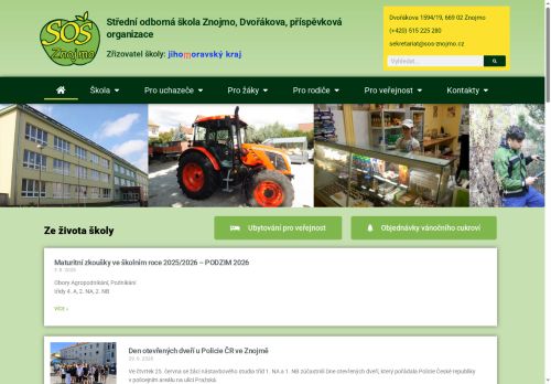 Zobrazit webové stránky Střední odborná škola Znojmo, Dvořákova
