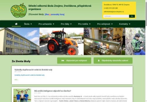 Zobrazit webové stránky Střední odborná škola Znojmo, Dvořákova