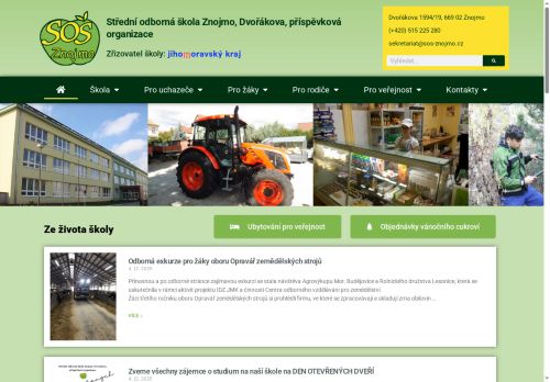 Zobrazit webové stránky Střední odborná škola Znojmo, Dvořákova