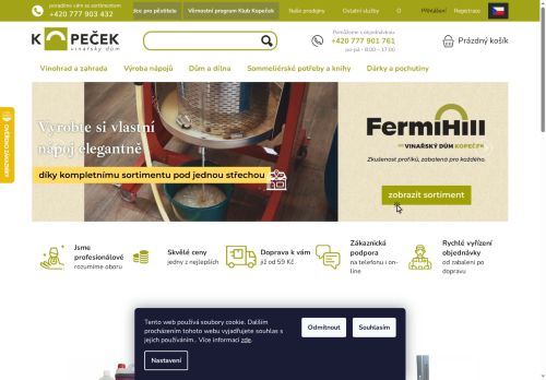 Vinařský dům Kopeček s.r.o. nabízí práci na pozici skladník/expedient M/Ž v obci Dubňany