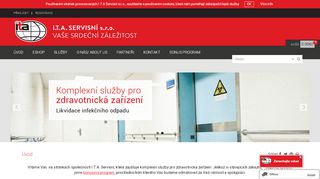 Webové stránky I.T.A. Servisní s.r.o., Brno
