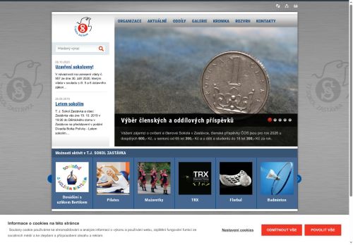 Zobrazit webové stránky Tělocvičná jednota Sokol Zastávka