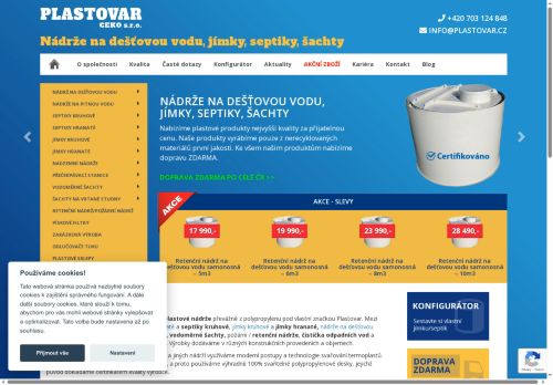 Webové stránky CEKO, s.r.o., Kojetice