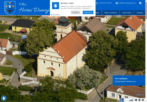 Zobrazit webové stránky Obecní úřad Horní Dunajovice
