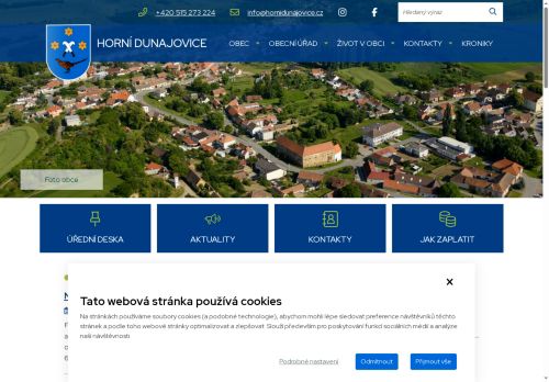 Zobrazit webové stránky Obecní úřad Horní Dunajovice