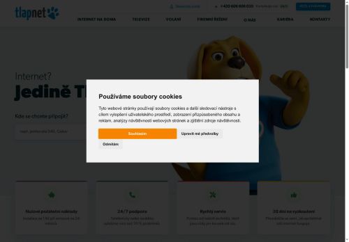 Zobrazit webové stránky Tlapnet, s.r.o.