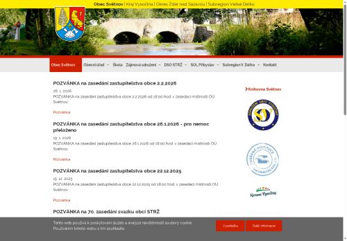 Webové stránky Základní škola a Mateřská škola Světnov, příspěvková organizace, Světnov