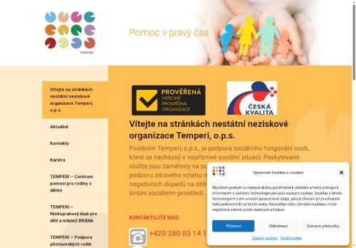 Temperi, o.p.s. nabízí práci na pozici sociální pracovnice/pracovník v obci České Velenice