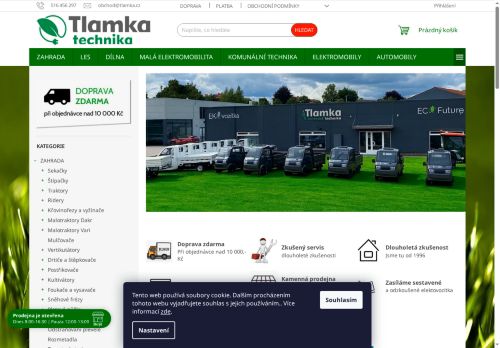TLAMKA s.r.o. nabízí práci na pozici prodavač zahradní a komunální techniky (m/ž) v obci Boskovice