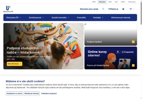 Zobrazit webové stránky Úřad práce Velké Meziříčí
