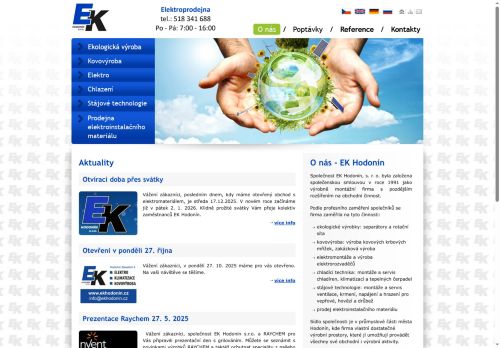 EK Hodonín, s.r.o. nabízí práci na pozici zámečník, motnážník, svářeč M/Ž v obci Hodonín