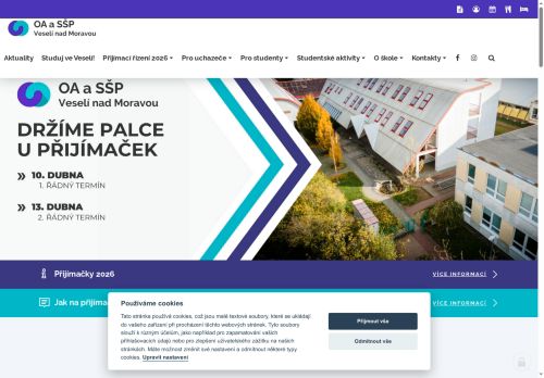 Zobrazit webové stránky Obchodní akademie a střední škola polytechnická Veselí nad Moravou