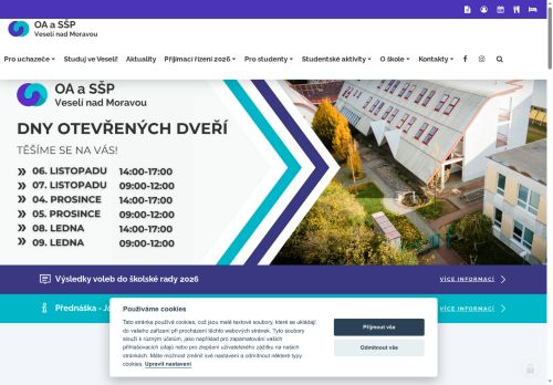Zobrazit webové stránky Obchodní akademie a střední škola polytechnická Veselí nad Moravou