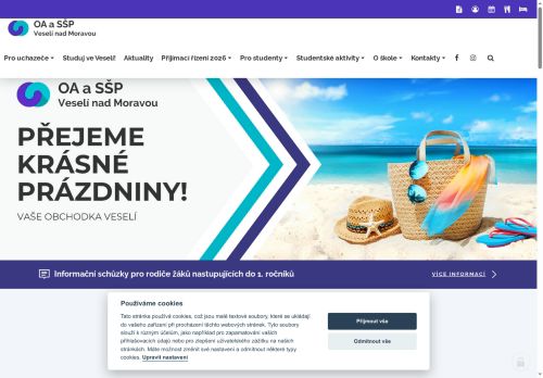 Zobrazit webové stránky Obchodní akademie a střední škola polytechnická Veselí nad Moravou