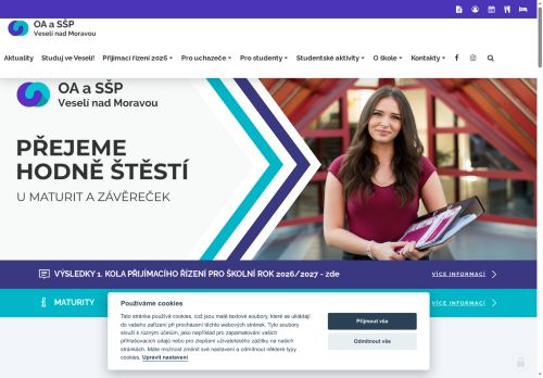 Zobrazit webové stránky Obchodní akademie a střední škola polytechnická Veselí nad Moravou