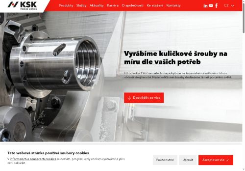 Zobrazit webové stránky KSK Precise Motion, a.s.
