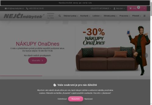 NEJČI nábytek s.r.o. nabízí práci na pozici prodejce nábytku (m/ž) v obci Průhonice