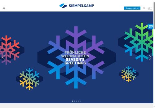 Webové stránky Siempelkamp CZ s.r.o., Blatnice pod Svatým Antonínkem