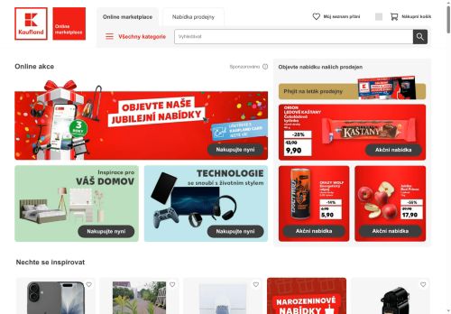 Webové stránky Kaufland Česká republika v.o.s., Modletice