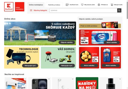 Webové stránky Kaufland Česká republika v.o.s., Modletice