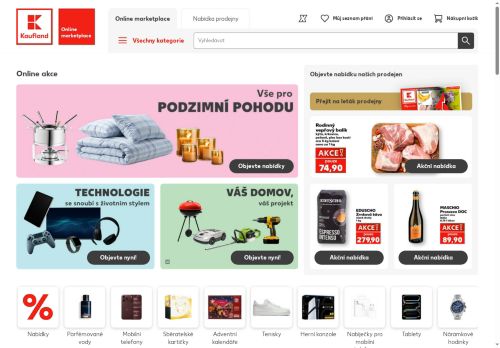 Webové stránky Kaufland Česká republika v.o.s., Modletice