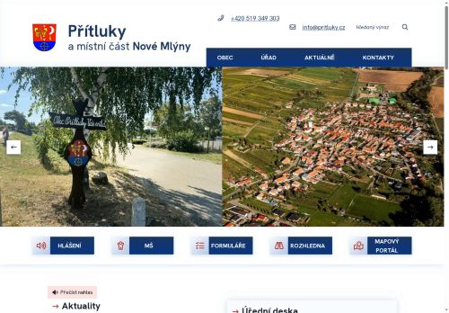 Zobrazit webové stránky Obecní úřad Přítluky