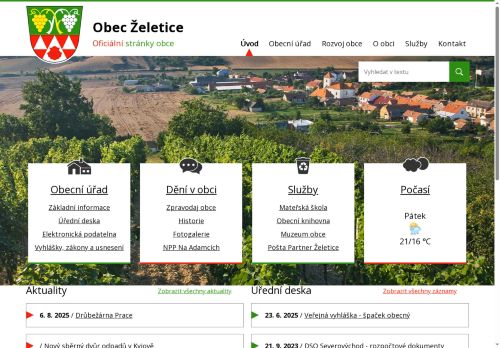 Zobrazit webové stránky Obecní úřad Želetice
