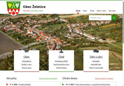 Zobrazit webové stránky Obecní úřad Želetice
