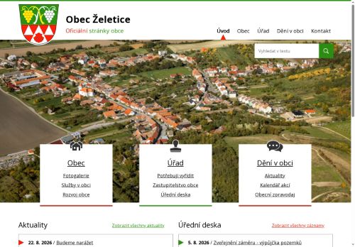 Zobrazit webové stránky Obecní úřad Želetice