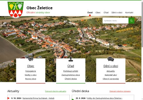 Zobrazit webové stránky Obecní úřad Želetice